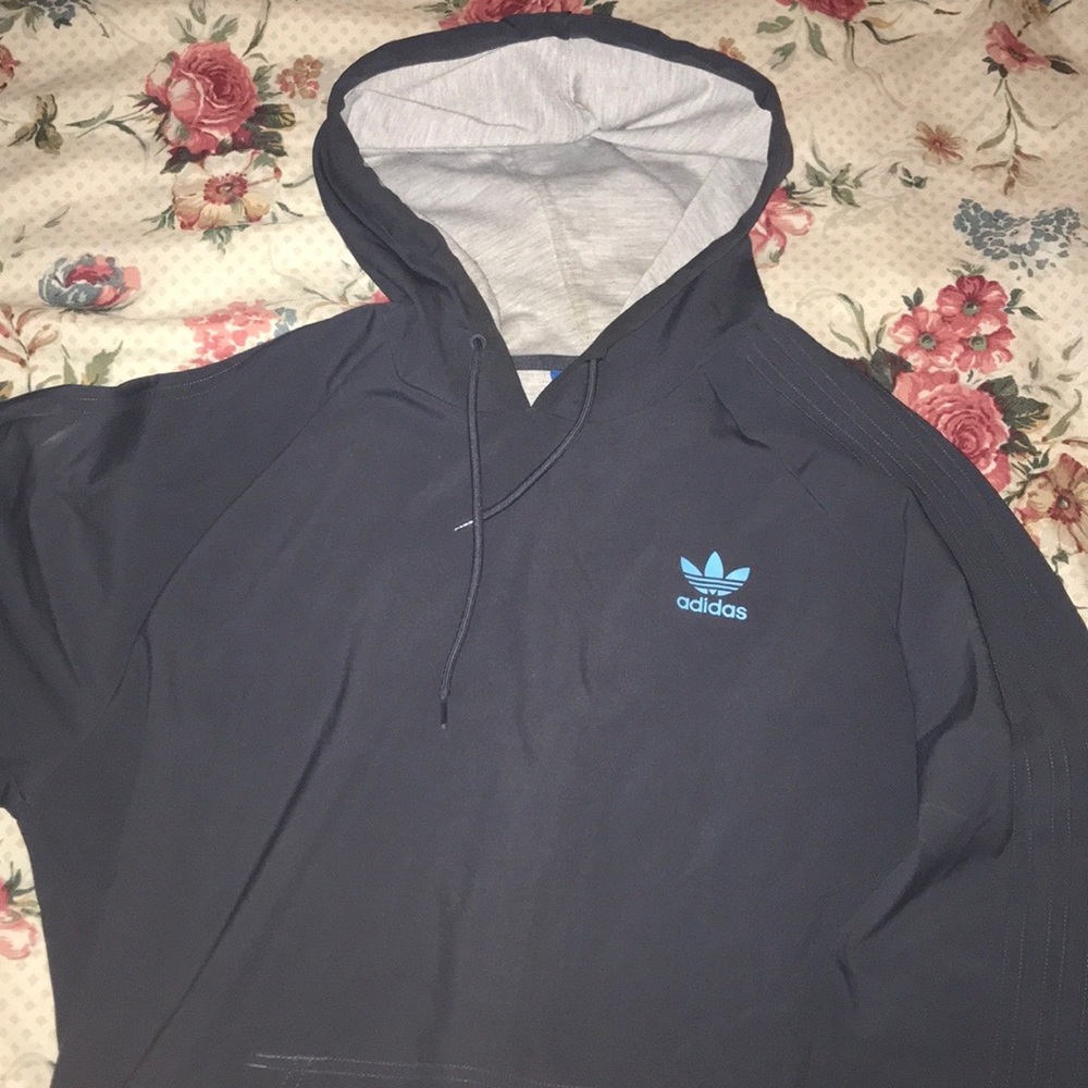 Adidas Originals Grey Waterproof Hoodie men’s L